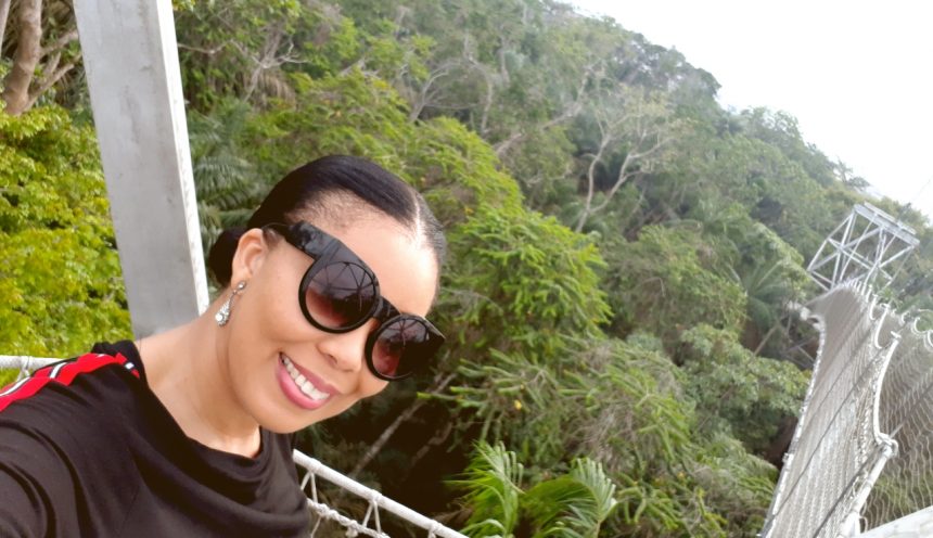 My 1st canopy walk in west africa